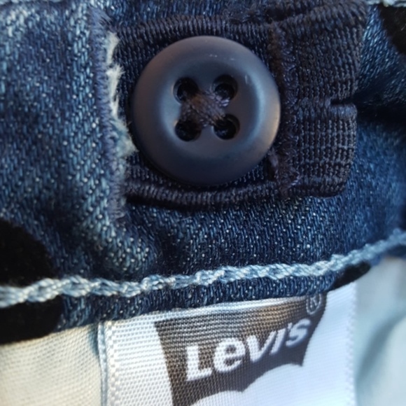 Levi's 711 Polka Dot Stretch Skinny Jeans 10 - Picture 6 of 8